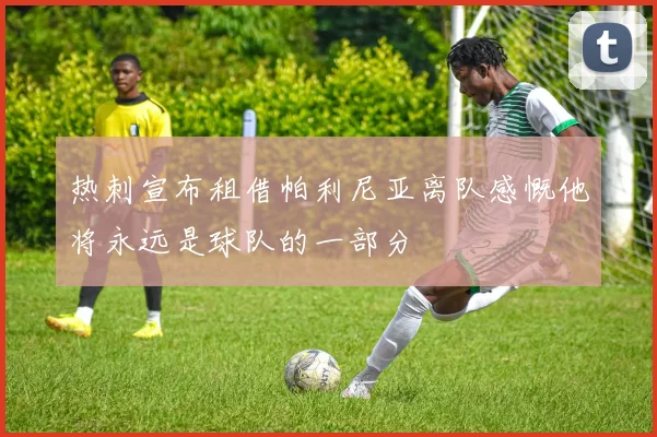 热刺宣布租借帕利尼亚离队感慨他将永远是球队的一部分