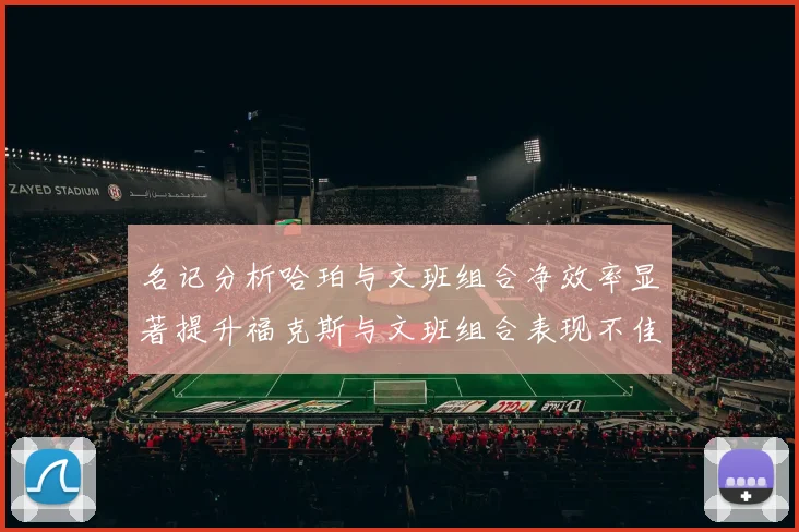 名记分析哈珀与文班组合净效率显著提升福克斯与文班组合表现不佳差距明显